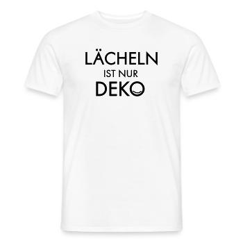 Smile is decoration - Men's T-Shirt - white - Front - AI Model Male 178 dark (178cm)