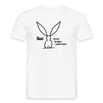 Making ears - Men's T-Shirt - white - Front - AI Model Male 178 dark (178cm)