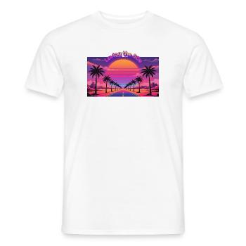 Loving the 80s - Men's T-Shirt - white - Front - AI Model Male 178 dark (178cm)