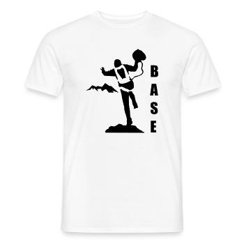 BASE jumping - Männer T-Shirt - Weiß - Vorne - AI Model Male 178 dark (178cm)