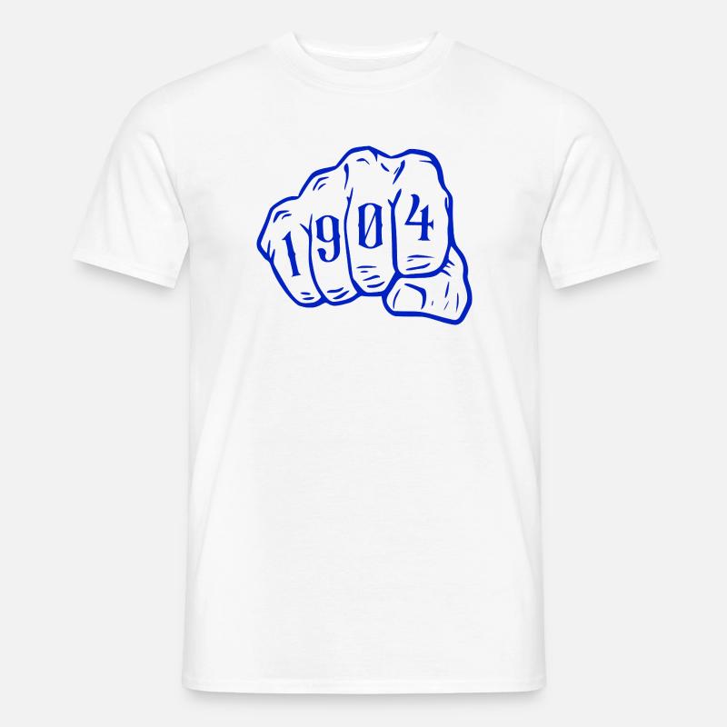 Ruhrpott Echte Gelsenkirchener seit 1904  - Männer T-Shirt - Weiß