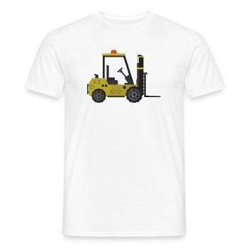 Gabelstapler - Männer T-Shirt - Weiß - Vorne - AI Model Male 178 dark (178cm)