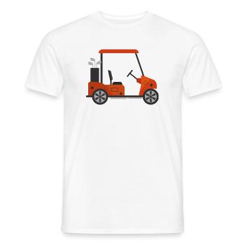 Golfwagen - Männer T-Shirt - Weiß - Vorne - AI Model Male 178 dark (178cm)