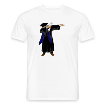 Dabbing Graduation Class 2026 Marineblaue Uniform - Männer T-Shirt - Weiß - Vorne - AI Model Male 178 dark (178cm)