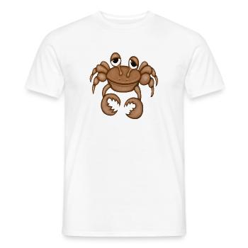 Lustiger Krebs - Männer T-Shirt - Weiß - Vorne - AI Model Male 178 dark (178cm)