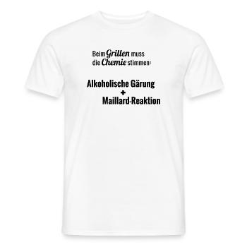 Maillard reaction - Men's T-Shirt - white - Front - AI Model Male 178 dark (178cm)