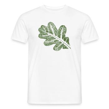 Feuille de chêne - T-shirt homme - blanc - Devant - AI Model Male 178 dark (178cm)