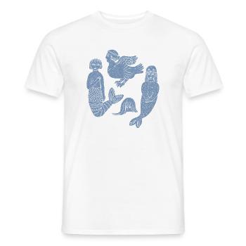 Mythology Folk Art Collection - Men's T-Shirt - white - Front - AI Model Male 178 dark (178cm)