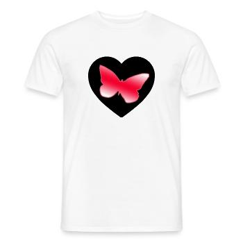 Schmetterlinge - Männer T-Shirt - Weiß - Vorne - AI Model Male 178 dark (178cm)