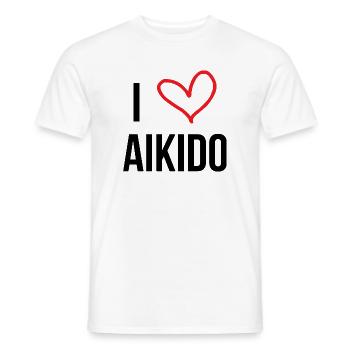 Aikido – Kampfsport – Aikido - Männer T-Shirt - Weiß - Vorne - AI Model Male 178 dark (178cm)