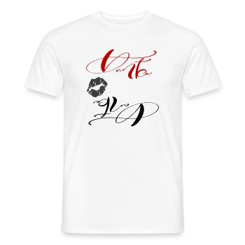 thank you - Men's T-Shirt - white - Front - AI Model Male 178 dark (178cm)