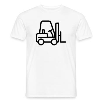 Gabelstapler - Männer T-Shirt - Weiß - Vorne - AI Model Male 178 dark (178cm)