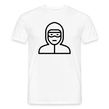 Hacker - Männer T-Shirt - Weiß - Vorne - AI Model Male 178 dark (178cm)