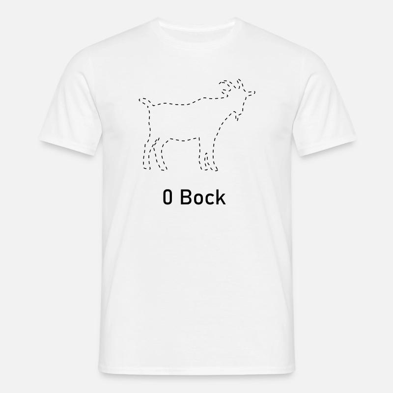 Null Bock - Männer T-Shirt - Weiß