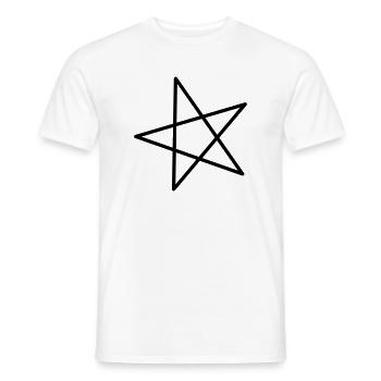 Stern - Männer T-Shirt - Weiß - Vorne - AI Model Male 178 dark (178cm)