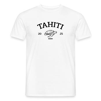 Tahiti - Turtle - French Polynesia - Schildkröte - Men's T-Shirt - white - Front - AI Model Male 178 dark (178cm)