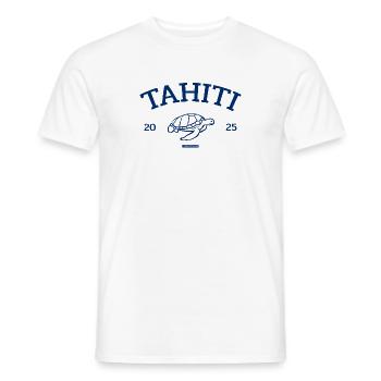 Tahiti - Turtle - French Polynesia - Schildkröte - Men's T-Shirt - white - Front - AI Model Male 178 dark (178cm)