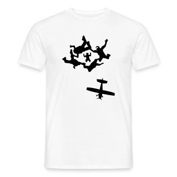 Skydiving - Männer T-Shirt - Weiß - Vorne - AI Model Male 178 dark (178cm)