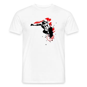 Snowboarders - T-shirt homme - blanc - Devant - AI Model Male 178 dark (178cm)