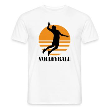 Volley-ball - T-shirt homme - blanc - Devant - AI Model Male 178 dark (178cm)