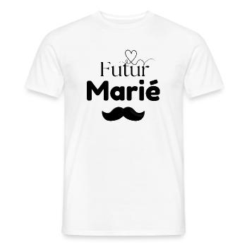 Stag Party Groom-to-be Humor 2026 Romantic - Men's T-Shirt - white - Front - AI Model Male 178 dark (178cm)