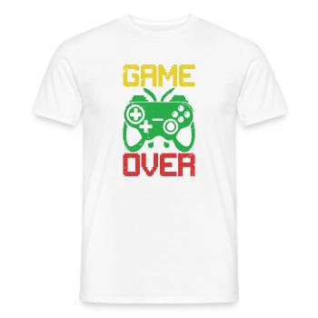 Arcade game Retro gaming Space Pixel art Vintage - Men's T-Shirt - white - Front - AI Model Male 178 dark (178cm)