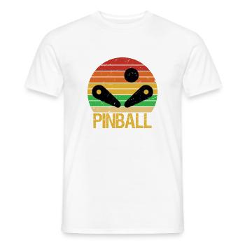 Vintage Pinball Funny Pinballer Machine Flippin - Männer T-Shirt - Weiß - Vorne - AI Model Male 178 dark (178cm)