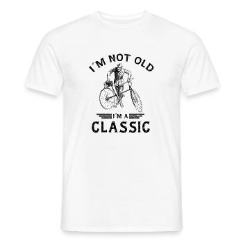 Vintage Cyclist Humor I'm a Classic Design - Men's T-Shirt - white - Front - AI Model Male 178 dark (178cm)