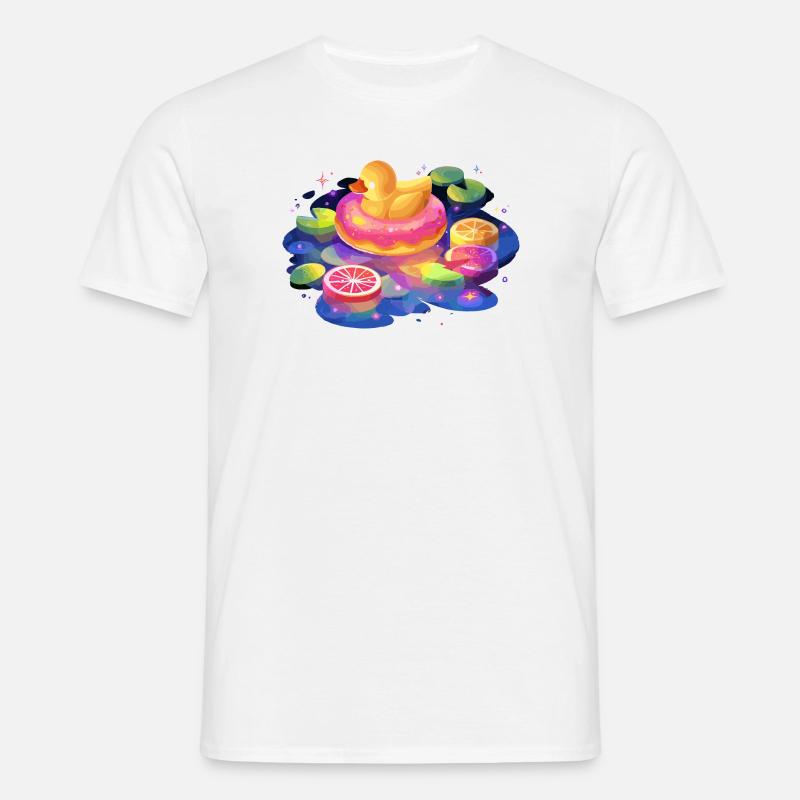 Fruity donut duck trip - Men's T-Shirt - white
