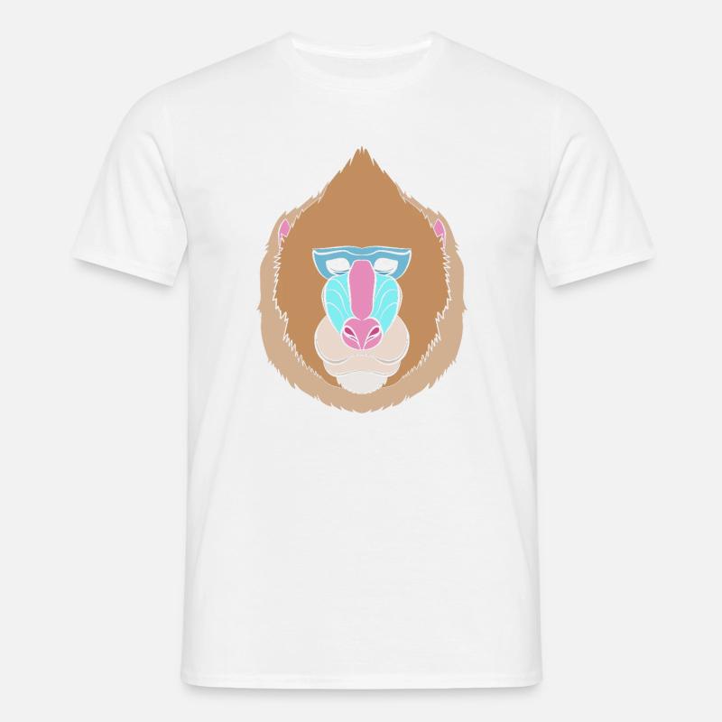 Baboon Baboon Primate Monkey Monkey - Men's T-Shirt - white