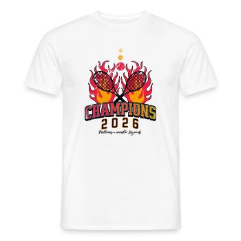 Tennis Champion 2026 Championship Master League - Men's T-Shirt - white - Front - AI Model Male 178 dark (178cm)