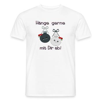 Christmas Baubles Christmas Friends - Men's T-Shirt - white - Front - AI Model Male 178 dark (178cm)