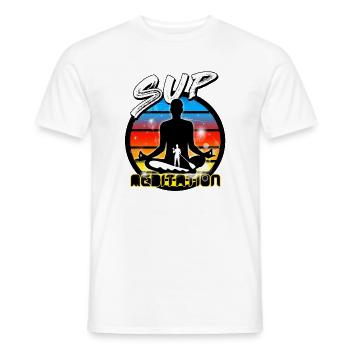 SOUPER - T-shirt homme - blanc - Devant - AI Model Male 178 dark (178cm)