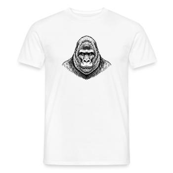Gorilla - Männer T-Shirt - Weiß - Vorne - AI Model Male 178 dark (178cm)