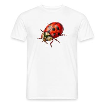 Ladybugs as lucky charms - Men's T-Shirt - white - Front - AI Model Male 178 dark (178cm)