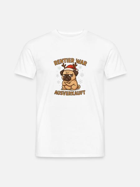 Reindeer was sold out - Men's T-Shirt - white
