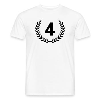 4 Kranz - Männer T-Shirt - Weiß - Vorne - AI Model Male 178 dark (178cm)