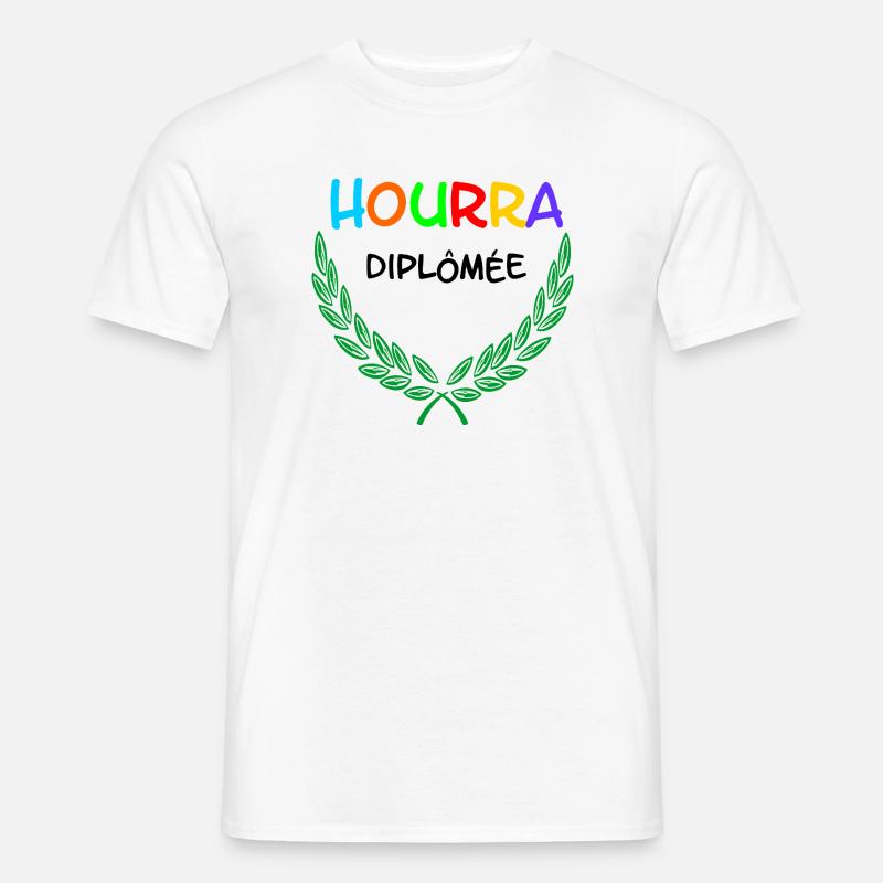 HOURRA Diplômée - Männer T-Shirt - Weiß