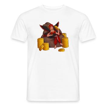 Treasure Guardian with Wings - Men's T-Shirt - white - Front - AI Model Male 178 dark (178cm)