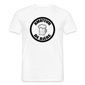 Beer Lover | Alcohol - Men's T-Shirt - white - Front - AI Model Male 178 dark (178cm)