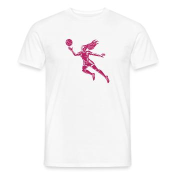 Volleyballspieler - Männer T-Shirt - Weiß - Vorne - AI Model Male 178 dark (178cm)