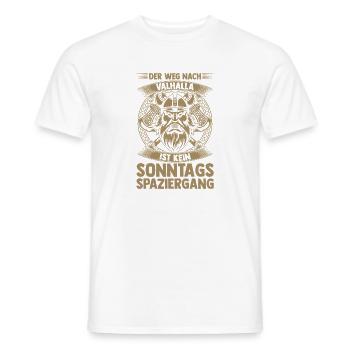 Mittelalter Schildwall Mittelaltermarkt Wikinger - Männer T-Shirt - Weiß - Vorne - AI Model Male 178 dark (178cm)