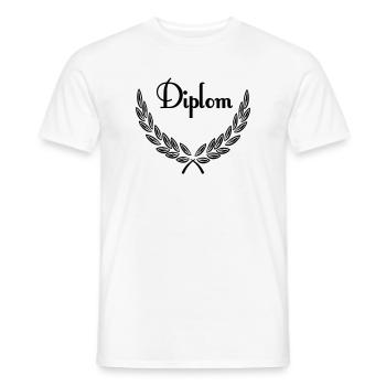 Diplom - Men's T-Shirt - white - Front - AI Model Male 178 dark (178cm)