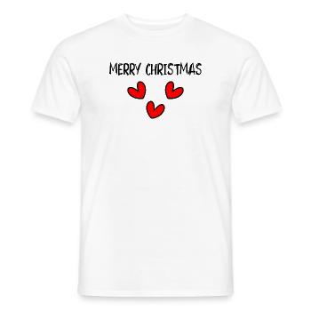 WEIHNACHTEN. FROHE WEIHNACHTEN. FROHE WEIHNACHTEN. WEIHNACHTSMANN - Männer T-Shirt - Weiß - Vorne - AI Model Male 178 dark (178cm)