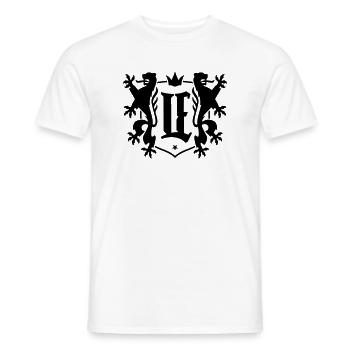 Emblème du roi de la ville de Leipzig LE - T-shirt homme - blanc - Devant - AI Model Male 178 dark (178cm)