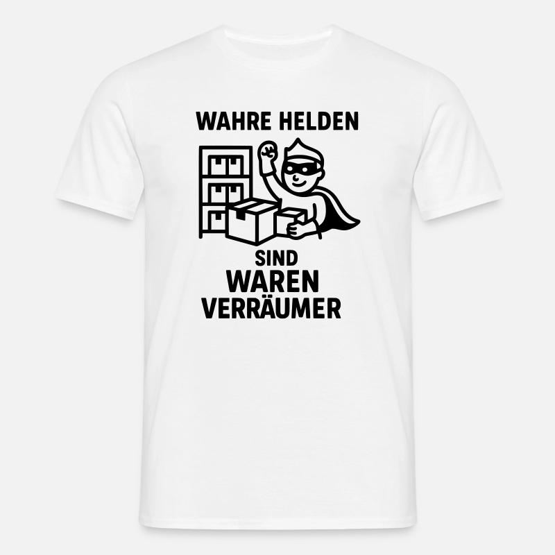 waren verräumer helden - Männer T-Shirt - Weiß