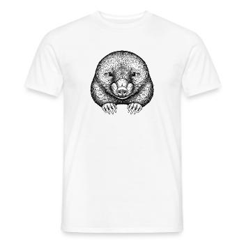 Taupe - T-shirt homme - blanc - Devant - AI Model Male 178 dark (178cm)