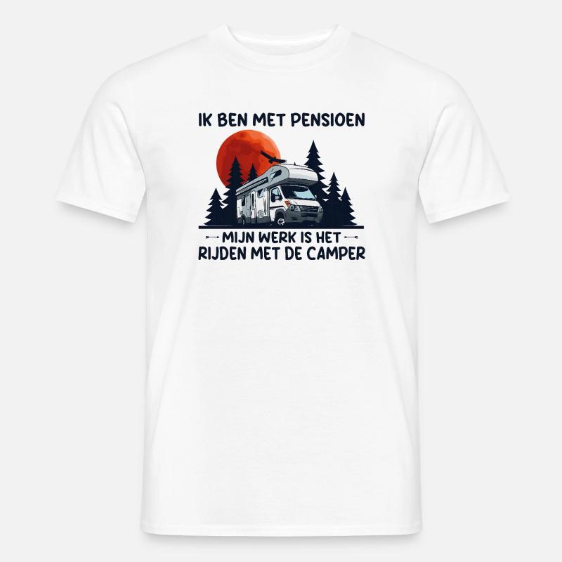 Ich bin ein pensionierter Camper. - Männer T-Shirt - Weiß