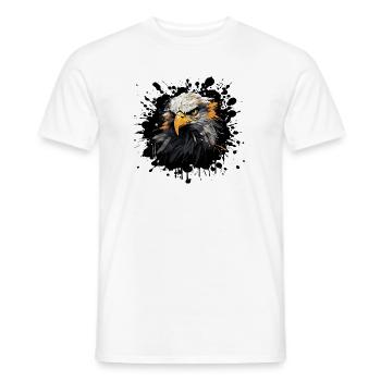 Eagle Head Color Splash - Men's T-Shirt - white - Front - AI Model Male 178 dark (178cm)
