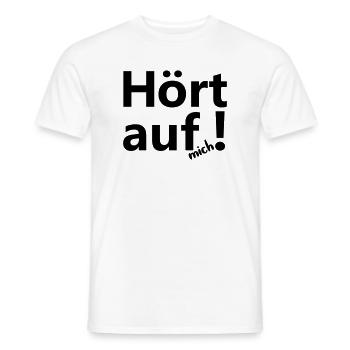 Arrêter - T-shirt homme - blanc - Devant - AI Model Male 178 dark (178cm)